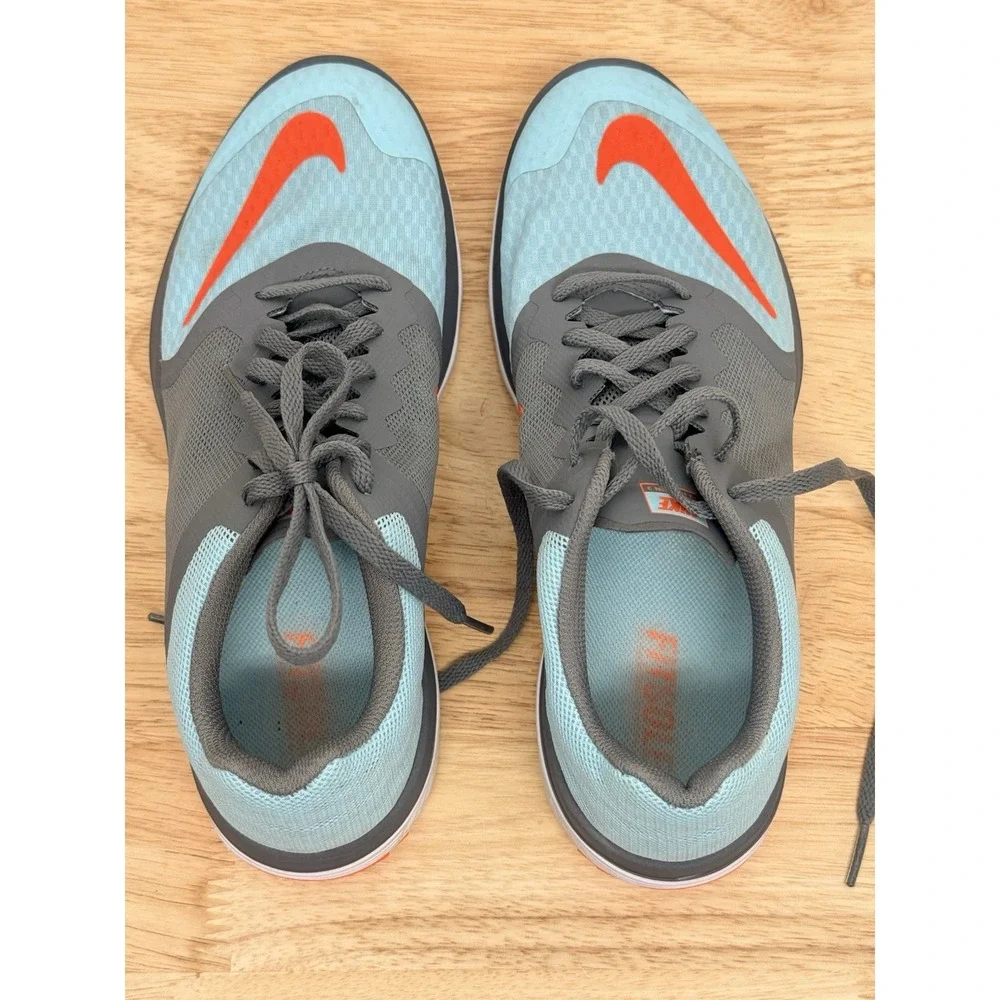 Nike FS Lite Run 3 Womens 8 Blue Gray Orange Running Shoes 807145-400. #66